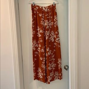 MINKPINK floral wide leg high waist paints